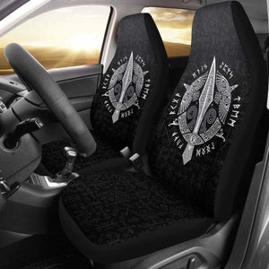 Viking Odin’S Spear Gungnir Raven Rune Car Seat Covers 144909 - YourCarButBetter