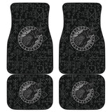 Viking Raven Odin Vegvisir Symbol Car Floor Mats 212802 - YourCarButBetter