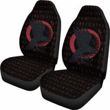 Viking Raven With Rune Car Seat Covers 105905 - YourCarButBetter