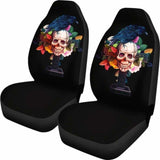 Viking Raven With Skull Car Seat Covers 105905 - YourCarButBetter