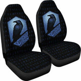 Viking Rune With Raven Car Seat Covers 105905 - YourCarButBetter