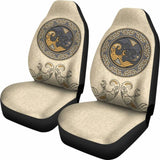 Viking Shield With Twins Ravens God Of Odin Car Seat Covers 144909 - YourCarButBetter