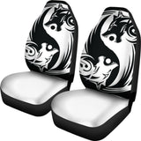 Viking Style Car Seat Cover - Ying Yang Wolf 1 174510 - YourCarButBetter