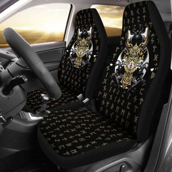 Viking The Norse God Rune Car Seat Covers 144909 - YourCarButBetter