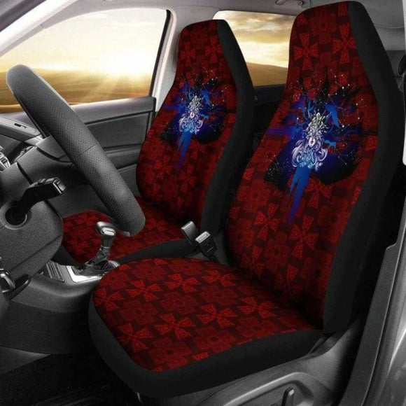 Viking The Norse God Sun Cross Car Seat Covers 160905 - YourCarButBetter