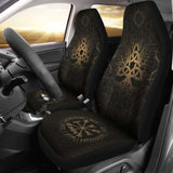 Viking Tree Of Life Vegvisir Car Seat Covers 110424 - YourCarButBetter