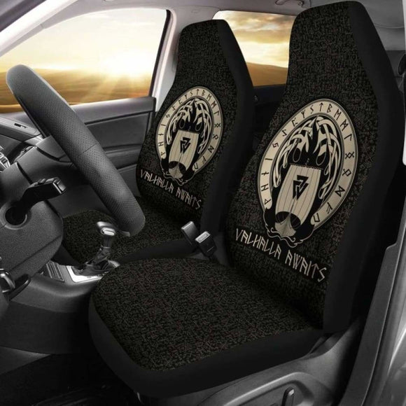 Viking Valhalla Awaits Car Seat Covers 105905 - YourCarButBetter