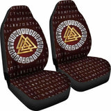 Viking Valknut Runic Symbol Car Seat Covers 105905 - YourCarButBetter