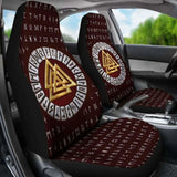 Viking Valknut Runic Symbol Car Seat Covers 105905 - YourCarButBetter