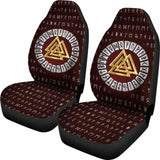 Viking Valknut Runic Symbol Car Seat Covers 105905 - YourCarButBetter