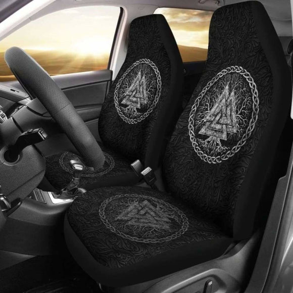 Viking Valknut Tree Of Life Car Seat Covers 144909 - YourCarButBetter