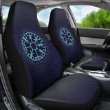 Viking Vegvisir In The Circle Of Norse Runes And Dragon Car Seat Covers Amazing 105905 - YourCarButBetter