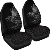 Vikings Car Seat Covers - Raven Tattoo Style 174914 - YourCarButBetter