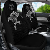 Vikings Car Seat Covers - The Raven Of Odin Tattoo 144909 - YourCarButBetter