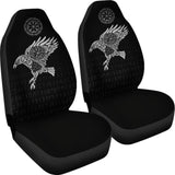 Vikings Car Seat Covers - The Raven Of Odin Tattoo 144909 - YourCarButBetter