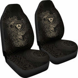 Vikings Car Seat Covers - Valknut With Helm Of Awe And Horn Triskelion - 105905 - YourCarButBetter