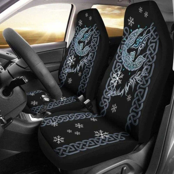 Vikings Tyr’S Wolf Fenrir Car Seat Covers 144909 - YourCarButBetter