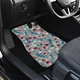 Vintage Flower and Dragonfly Car Floor Mats 210302 - YourCarButBetter