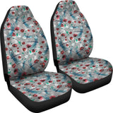 Vintage Flower and Dragonfly Car Seat Covers 210302 - YourCarButBetter