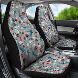 Vintage Flower and Dragonfly Car Seat Covers 210302 - YourCarButBetter