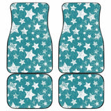 Vintage Star Pattern Front And Back Car Mats 194013 - YourCarButBetter