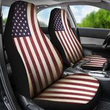 Vintage Style USA Flag Car Seat Covers 210202 - YourCarButBetter