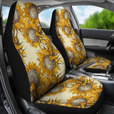 Vintage Sunflowers Car Seat Covers 103131 - YourCarButBetter