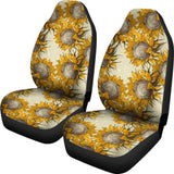 Vintage Sunflowers Car Seat Covers 103131 - YourCarButBetter