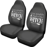 Vintage You Coulda Had a Bad Witch Halloween Car Seat Covers 211507 - YourCarButBetter