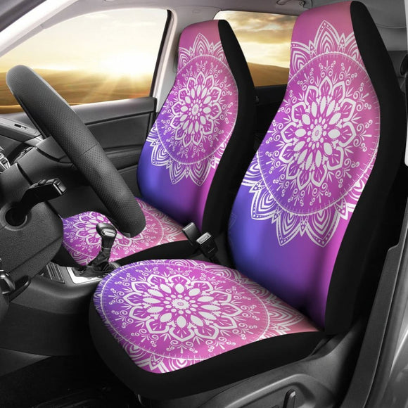 Violet Mandala Car Seat Covers 093223 - YourCarButBetter