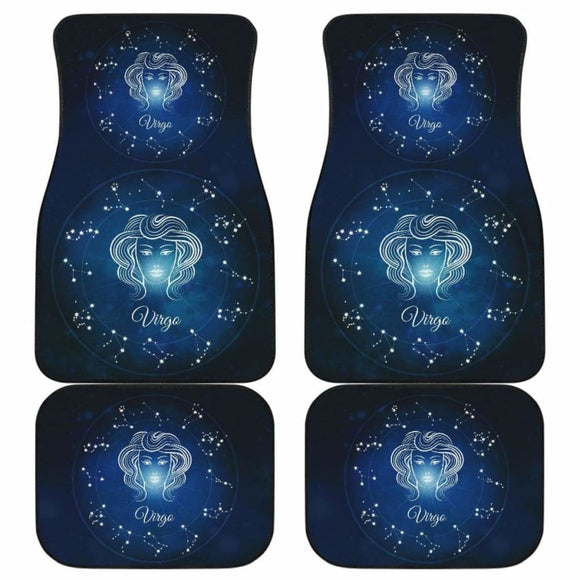 Virgo Zodiac Sign Car Floor Mats Amazing Gift 211902 - YourCarButBetter