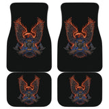 Volunteer Firefighter Fire and Rescue Courage Honor Custom Eagle Car Floor Mats 211507 - YourCarButBetter