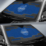 Volvo Black And Blue Themed Printed Car Accessories Car Auto Sun Shades 210901 - YourCarButBetter