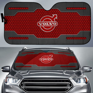 Volvo Black And Red Themed Printed Car Accessories Car Auto Sun Shades 210901 - YourCarButBetter