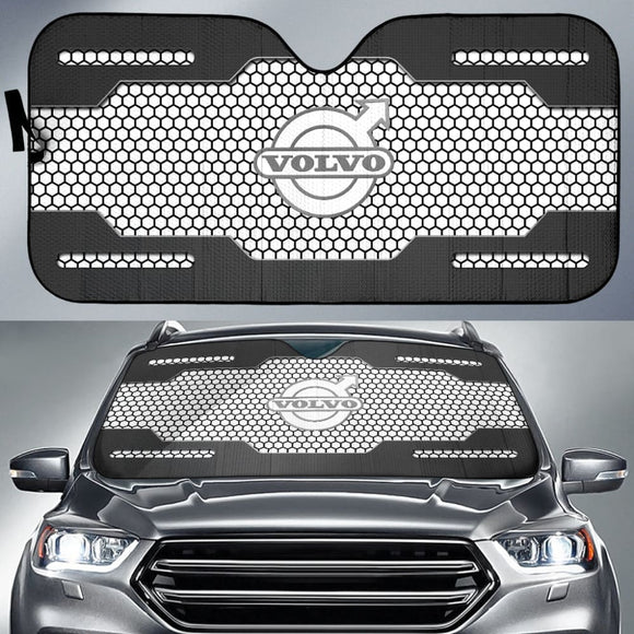 Volvo Black And White Themed Printed Car Accessories Car Auto Sun Shades 210901 - YourCarButBetter