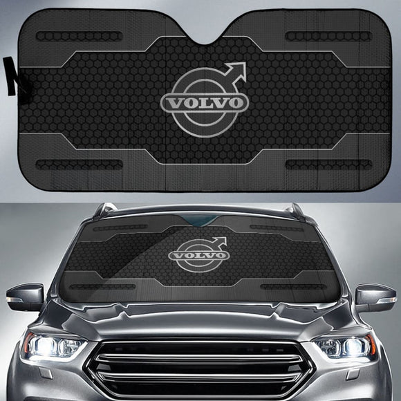 Volvo Black Themed Printed Car Accessories Car Auto Sun Shades 210901 - YourCarButBetter