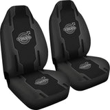 Volvo Black Themed Printed Car Accessories Car Seat Covers 210901 - YourCarButBetter