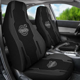 Volvo Black Themed Printed Car Accessories Car Seat Covers 210901 - YourCarButBetter