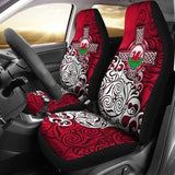 Wales Celtic Car Seat Covers - Welsh Dragon Flag With Celtic Cross 184610 - YourCarButBetter