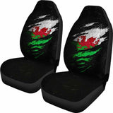 Wales In Me Car Seat Covers - Special Grunge Style (Set Of Two) 232125 - YourCarButBetter