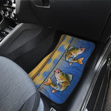 Walleye Fish Scale Pattern Fishing Car Floor Mats 182417 - YourCarButBetter