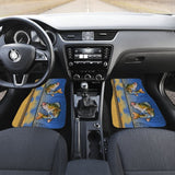 Walleye Fish Scale Pattern Fishing Car Floor Mats 182417 - YourCarButBetter