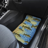 Walleye Fish Skin Pattern Fishing Car Floor Mats 182417 - YourCarButBetter