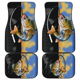 Walleye Fishing Car Floor Mats 182417 - YourCarButBetter