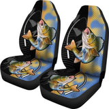 Walleye Fishing Car Seat Covers 182417 - YourCarButBetter