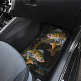 Walleye In The Net Fishing Car Floor Mats 182417 - YourCarButBetter