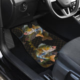 Walleye In The Net Fishing Car Floor Mats 182417 - YourCarButBetter