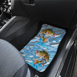 Walleye On The Water Fishing Car Floor Mats 182417 - YourCarButBetter