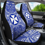 Wallis And Futuna Car Seat Cover - Wallis And Futuna Coat Of Arms Polynesian Flag Color 10 153908 - YourCarButBetter
