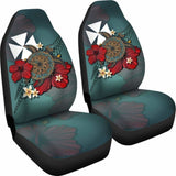 Wallis And Futuna Car Seat Covers Blue Turtle Tribal Amazing 091114 - YourCarButBetter